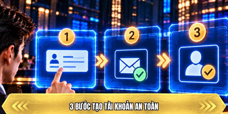 3 bước tạo tài khoản an toàn