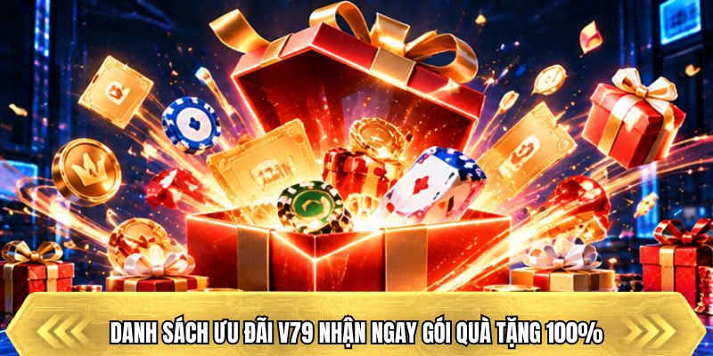 Danh sách ưu đãi V79 nhận ngay gói quà tặng 100%