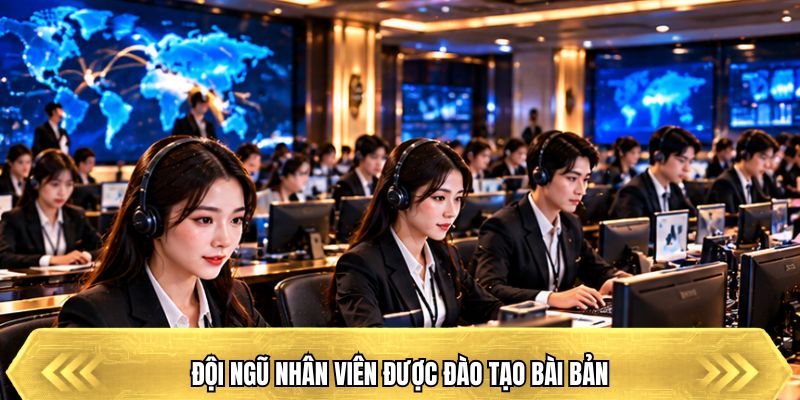 Đội ngũ nhân viên được đào tạo bài bản